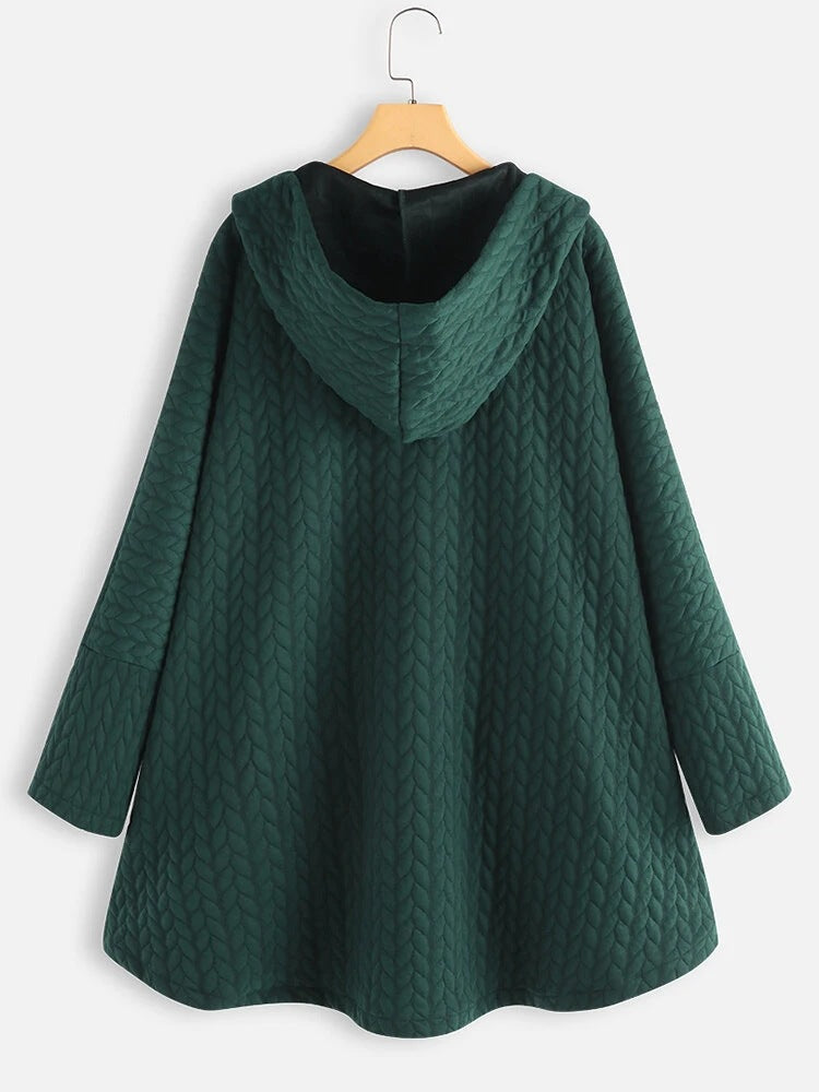 Chaqueta Irregular De Manga Larga Holgada De Cercanías