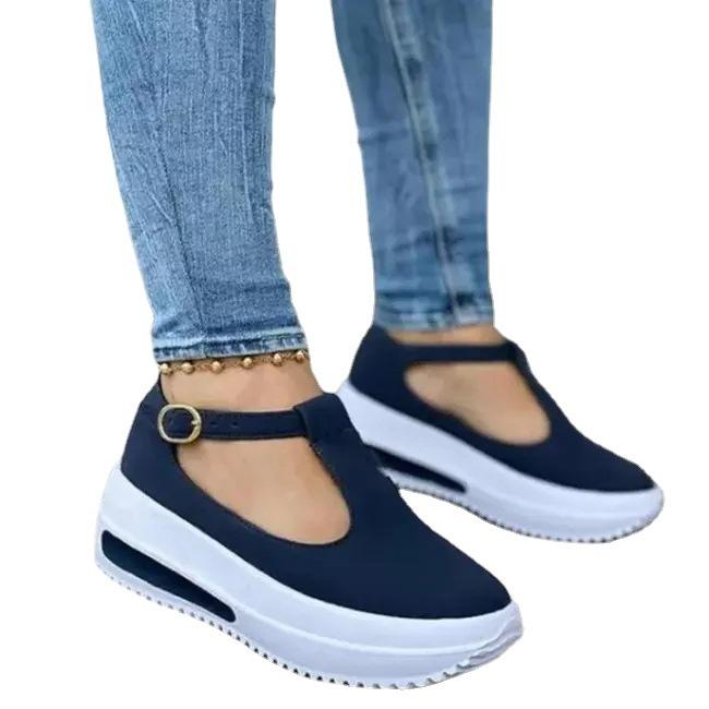 ¡nuevo Producto De Primavera! Zapatos Casuales De Plataforma Con Punta Redonda