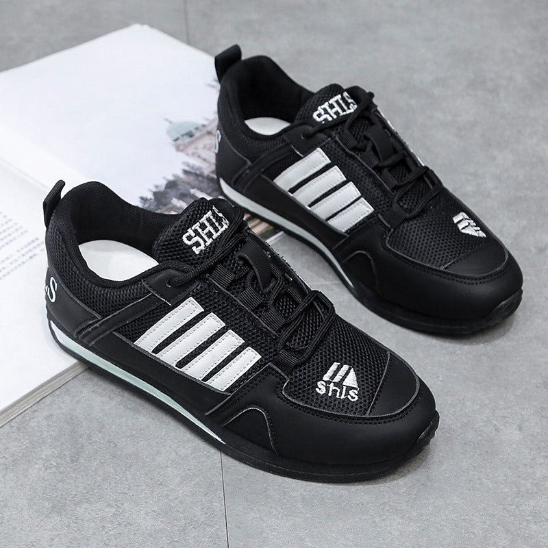 [W-Zapato] Zapatos Tipo Waffle De Mezcla Y Combinación Informales Con Bloque De Color De Malla