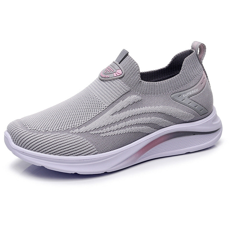 [W-Zapato] Zapatos De Tela Old Beijing Para Mujer, Zapatos Informales De Tacón Plano Con Punta Redonda Y Punta Redonda De Primavera Para Mujer