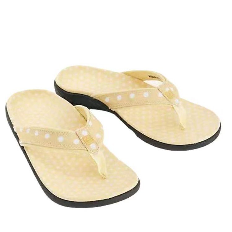 [W-Zapato] Chanclas Con Lunares Y Soporte Para El Arco