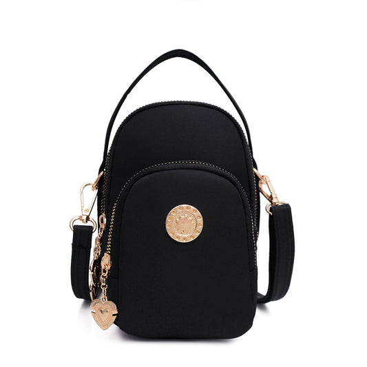 [W-Bolso] Bolso Pequeño De Tela, Bolso De Mano De Cien Torres, Bolso De Mensajero De Un Hombro Para Mujer, Bolso Pequeño Informal