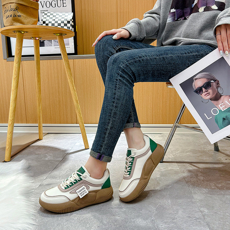 [W-Zapato] Zapatos De Suela Gruesa En Primavera Y Zapatos Deportivos Casuales