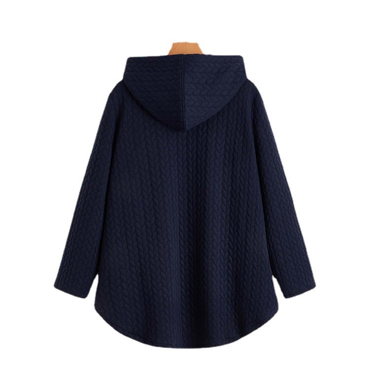 Es Una Chaqueta Retro De Primavera Y Otoño De Temperamento De Cáñamo Grueso De Algodón De Cáñamo Grueso Suelta De Longitud Media Amplia Y Suelta