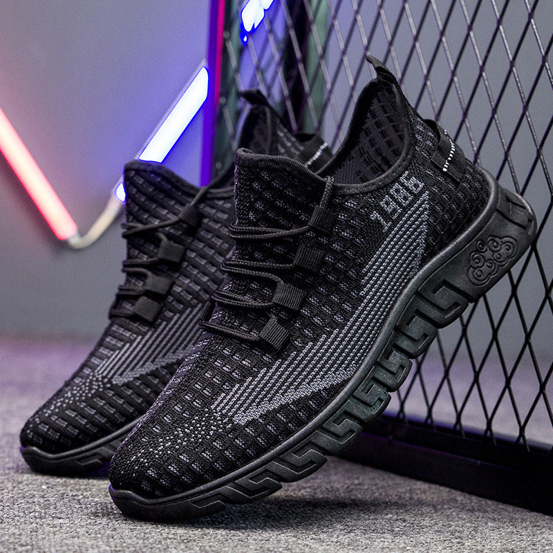 [M-Zapato] Zapatos Casuales Transpirables Tejidos Con Mosca Para Hombres Zapatos De Malla