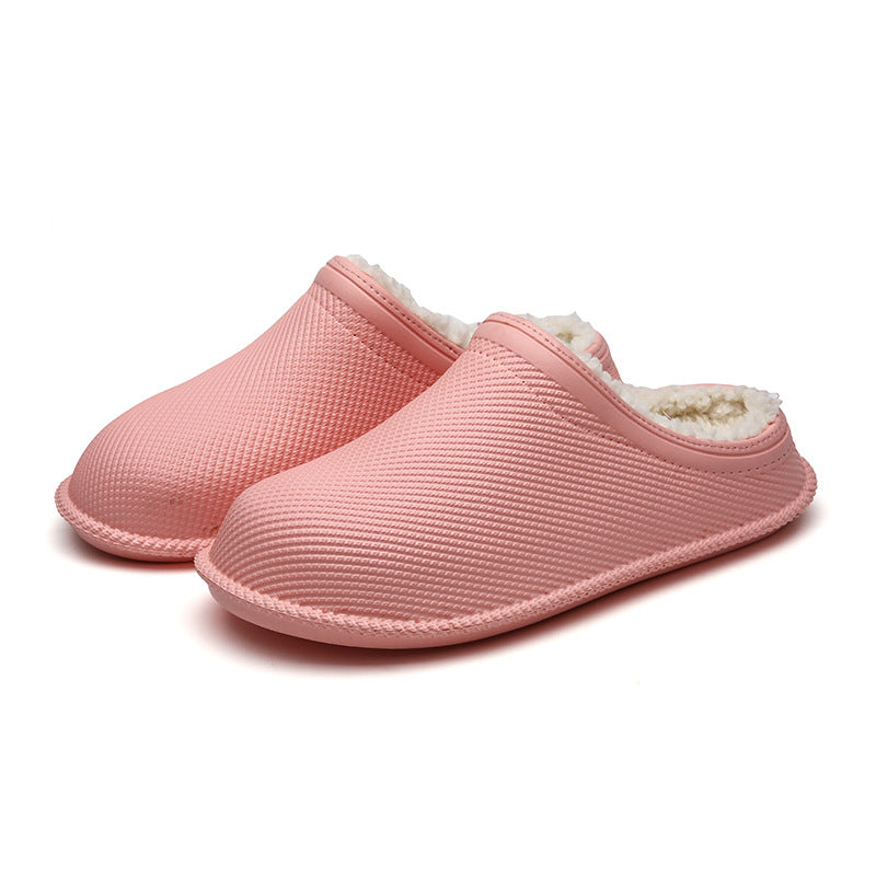 Pantuflas Impermeables Y Antideslizantes De Algodón De Fondo Suave Para Personas Mayores