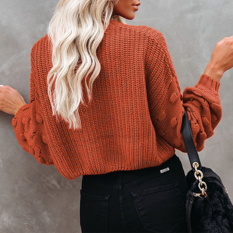 Jersey De Punto Jersey De Punto Jacquard De Manga Larga Para Mujer