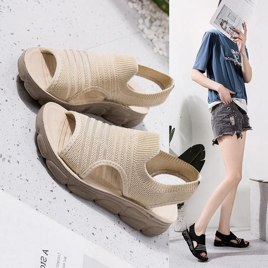 Zapatos de playa con suela blanda y malla voladora de nuevo estilo - MXbueno