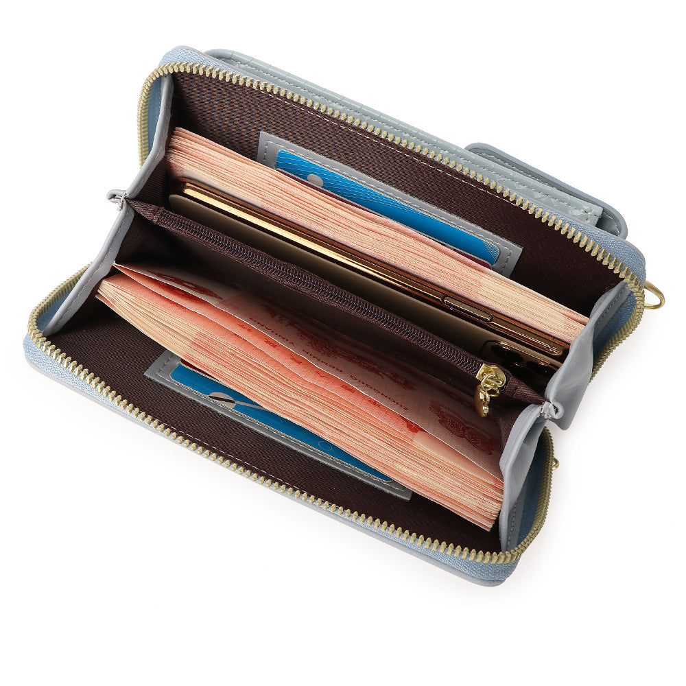 [W-Bolso] La Nueva Billetera De Ins Tiene Un Estampado De Serpiente Y Una Bolsa De Hombro