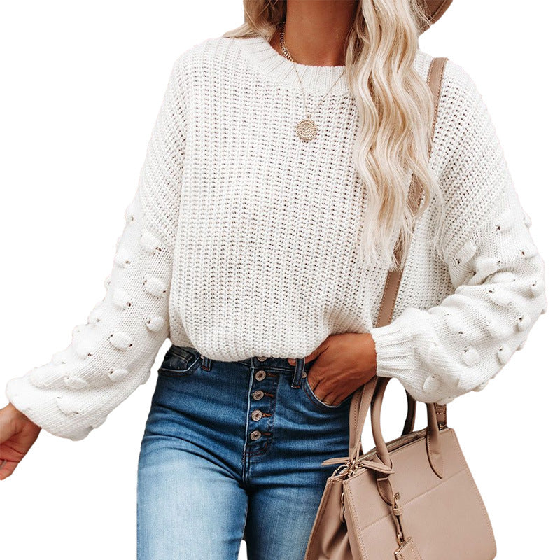 Jersey De Punto Jersey De Punto Jacquard De Manga Larga Para Mujer