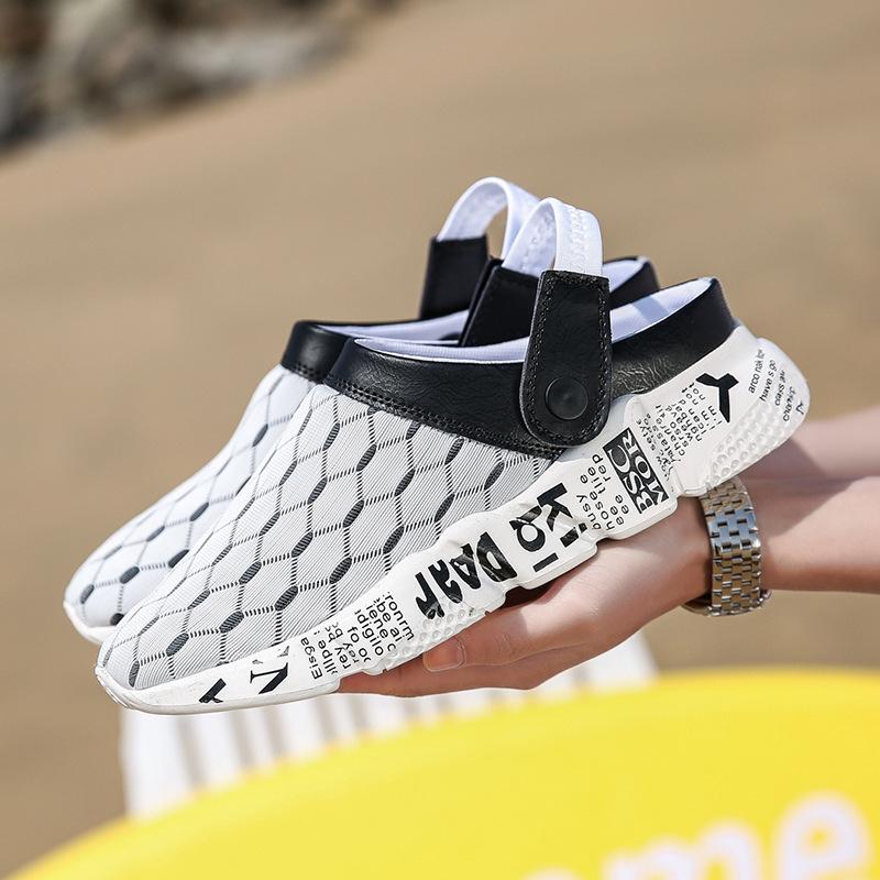 NUEVOS ZAPATOS DE PLAYA PEREZOSOS ZAPATILLAS TRANSPIRABLES SANDALIAS DE DOBLE USO