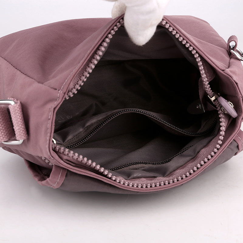 [W-Bolso] La Bolsa De Hombro De La Mujer Se Lava Con Oxford Y La Bolsa Es Simple.