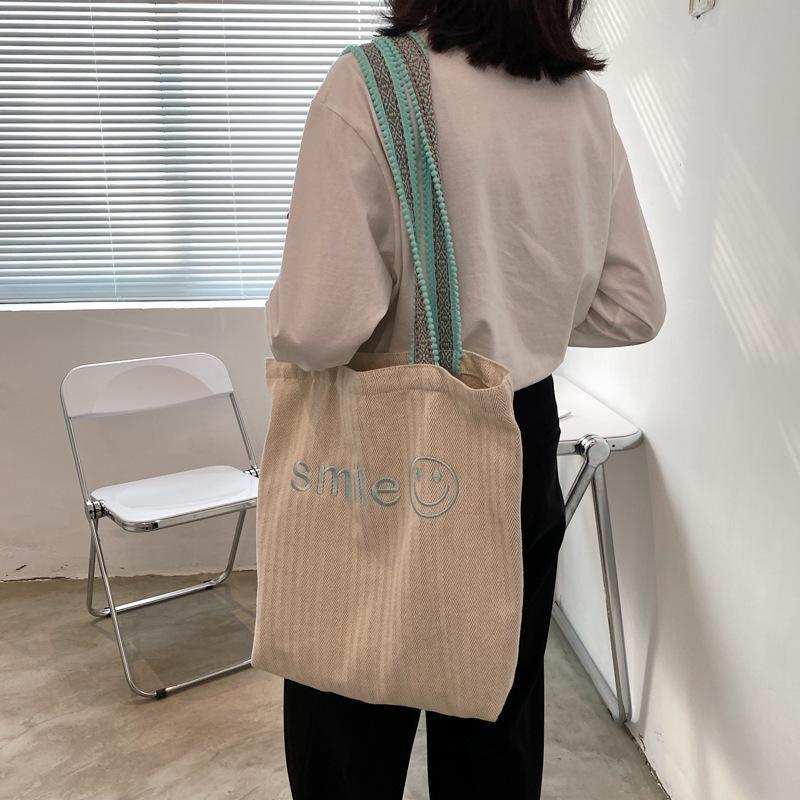 Bolso De Hombro De Lona De Gran Capacidad