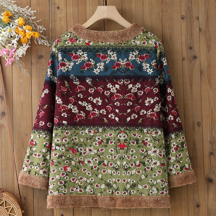 Ropa De Protección Solar Larga De Algodón Retro Estilo Nacional De Un Solo Pecho