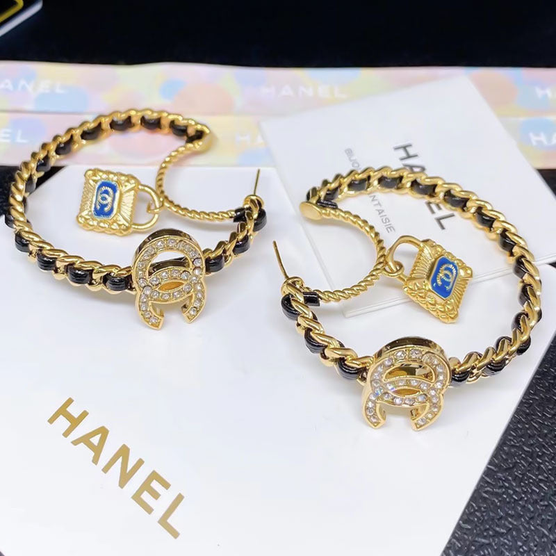 Pendientes Doble C 2021 Nuevo Estilo De Moda Pendientes Fragantes Pendientes 925 Aguja De Plata Fragante Granny Pendientes Mujer