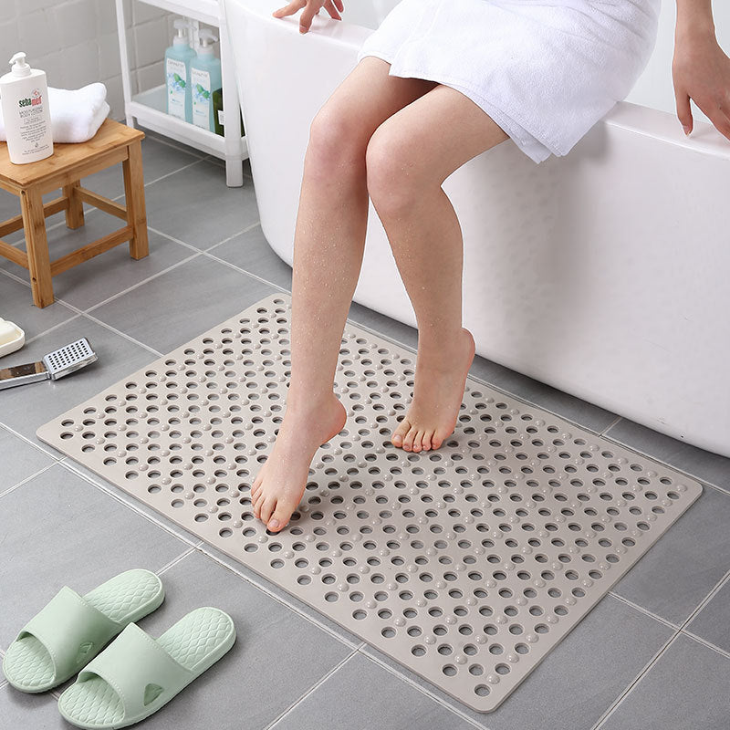 Agujeros De Drenaje Baño Bañera Ducha Alfombrilla Antideslizante De PVC De Secado Rápido