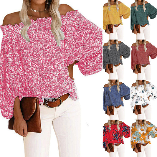 Top Suelto Con Mangas De Linterna Ropa De Mujer