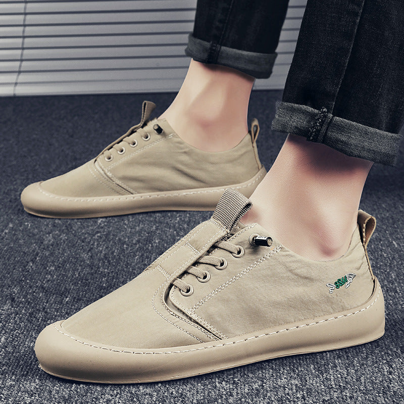 [M-Zapato] Zapatos De Lona De Seda De Hielo Respirables