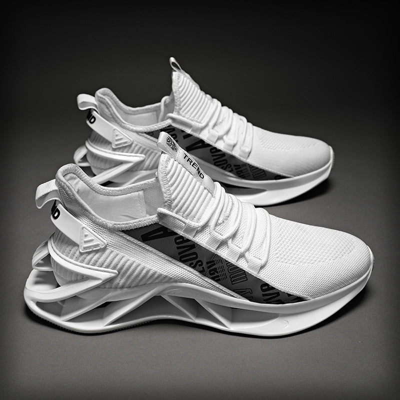 Zapatos Casuales Para Hombre,  Zapatillas De Lujo De Entrenamiento, Mocasines A La Moda De Carrera, Blancas, Para Correr