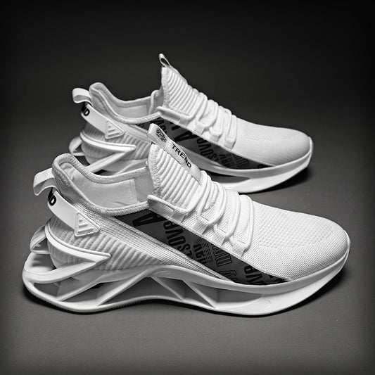 Zapatos Casuales Para Hombre,  Zapatillas De Lujo De Entrenamiento, Mocasines A La Moda De Carrera, Blancas, Para Correr