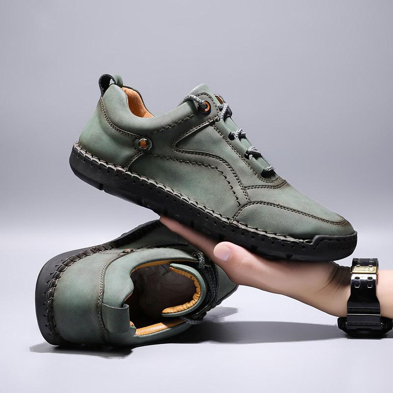 Zapatos de cuero de negocios con cordones de moda