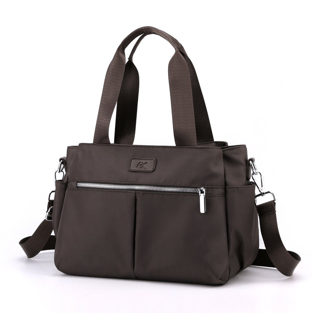 [W-Bolso] Bolsa De Tela De Nylon Impermeable Tendencia Ligera Mochila De Un Solo Hombro