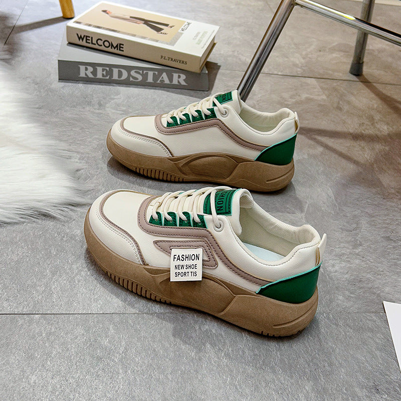 [W-Zapato] Zapatos De Suela Gruesa En Primavera Y Zapatos Deportivos Casuales