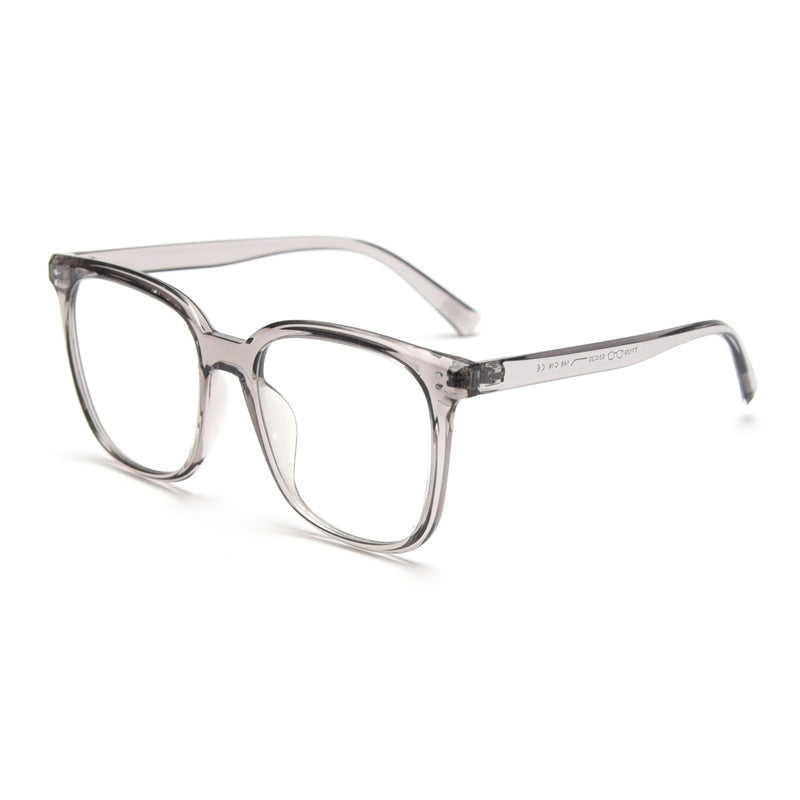 Versión Coreana Angular Tridimensional Del Marco De Gafas De Miopía, Rostro Femenino Liso, Espejo Plano Pequeño, Marco Extragrande Masculino