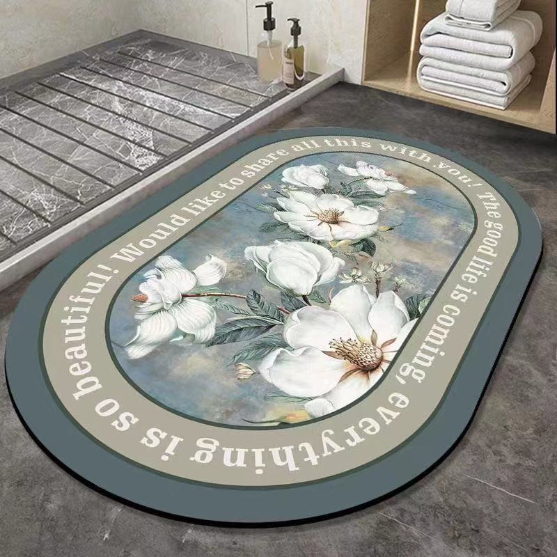 Nuevo Estilo Alfombra De Barro De Diatomeas Inodoro Baño Cocina Puerta Estera De La Puerta Estera Absorbente De Secado Rápido