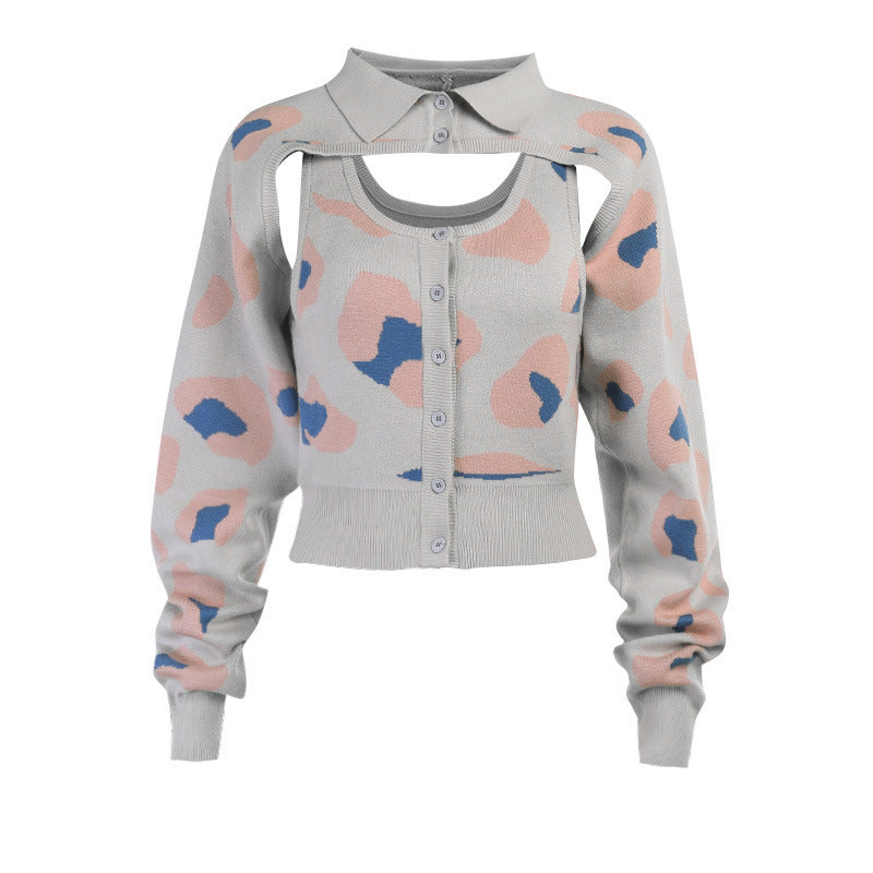 Chaleco De Lana Estampado Chaleco