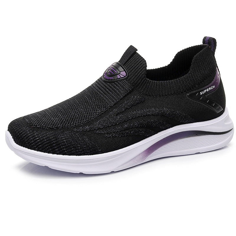 [W-Zapato] Zapatos De Tela Old Beijing Para Mujer, Zapatos Informales De Tacón Plano Con Punta Redonda Y Punta Redonda De Primavera Para Mujer