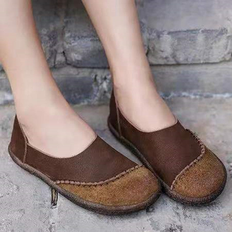 [W-Zapato] 2022 Zapatos Sin Cordones Planos Casuales Para Mujer De Primavera Y Otoño Boca Poco Profunda