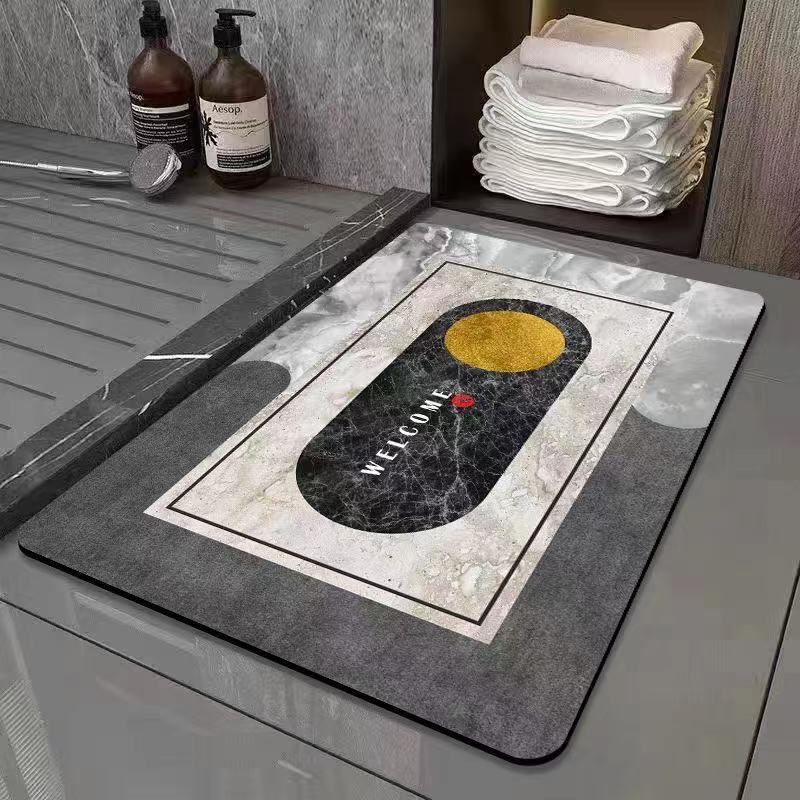 Nuevo Estilo Alfombra De Barro De Diatomeas Inodoro Baño Cocina Puerta Estera De La Puerta Estera Absorbente De Secado Rápido
