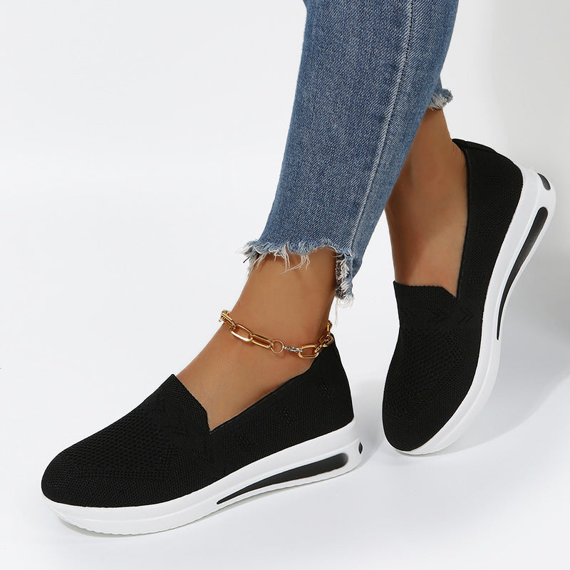 [W-Zapato] Bomba De Suela Blanda Zapatos Casuales Zapatos De Malla