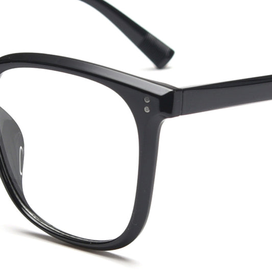 Versión Coreana Angular Tridimensional Del Marco De Gafas De Miopía, Rostro Femenino Liso, Espejo Plano Pequeño, Marco Extragrande Masculino