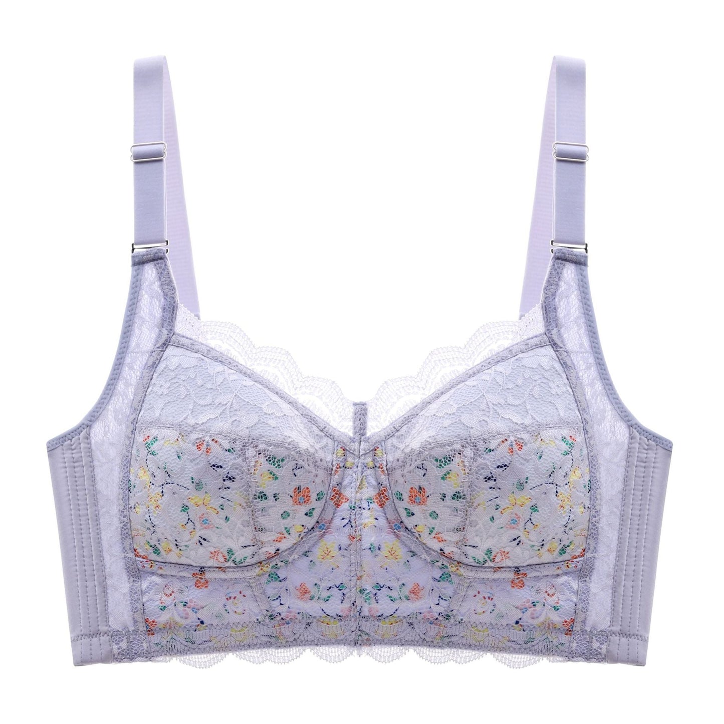 [W-Ropa Interior] Sujetador Ajustable De Encaje Sin Borde