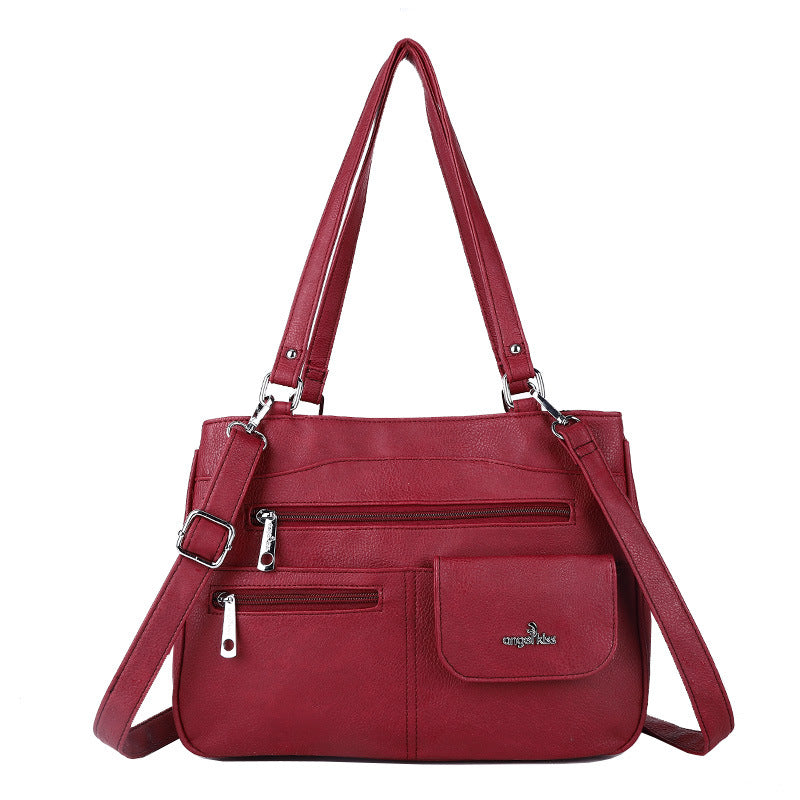 [W-Bolso] Bolso Bandolera De Hombro Vintage Bolso Tote De Gran Capacidad