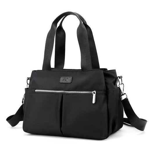 [W-Bolso] Bolsa De Tela De Nylon Impermeable Tendencia Ligera Mochila De Un Solo Hombro