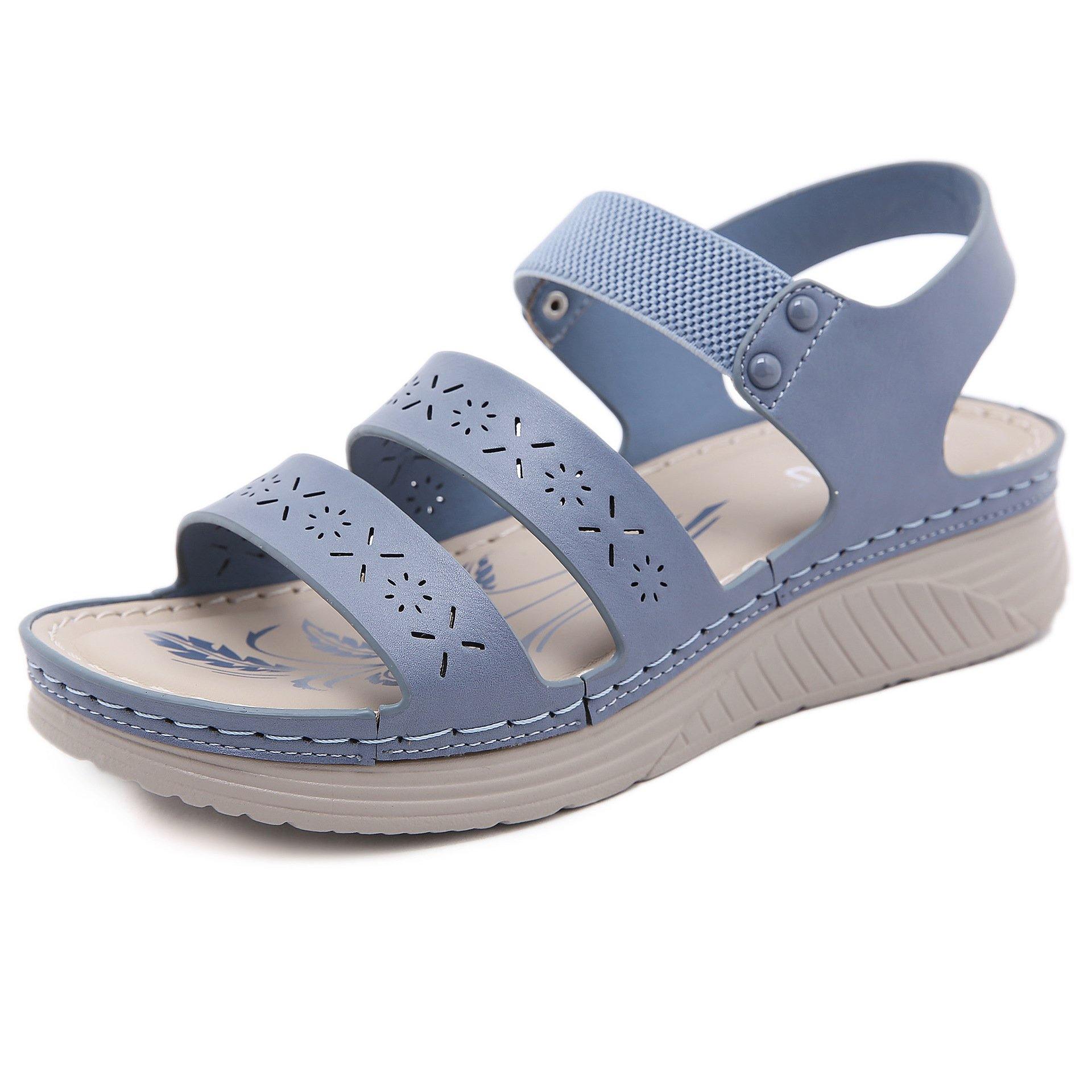 Sandalias Casuales De Talla Grande Para Mujer - MXbueno