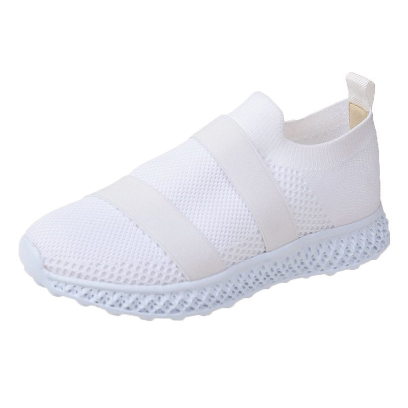 Zapatos de mujer transpirables de malla tejida voladora