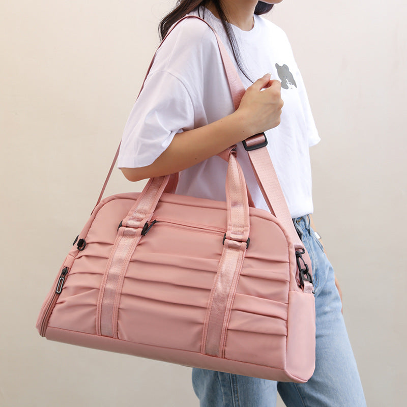 Bolsas De Viaje De Corta Distancia De Gran Capacidad Portátiles, Bolsas De Fitness Separadas Secas Y Húmedas