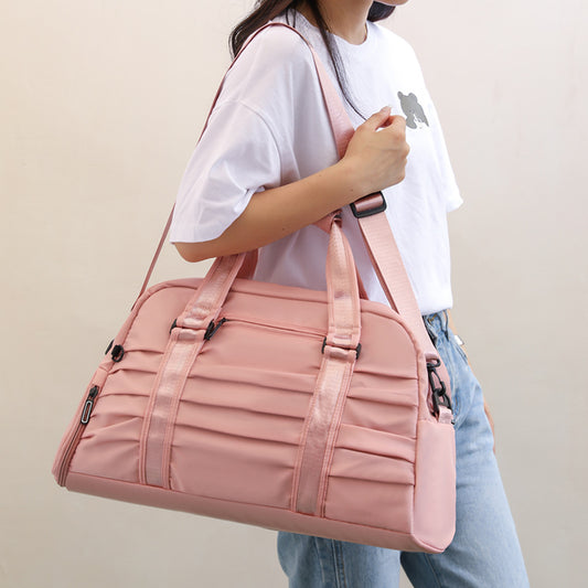 Bolsas De Viaje De Corta Distancia De Gran Capacidad Portátiles, Bolsas De Fitness Separadas Secas Y Húmedas