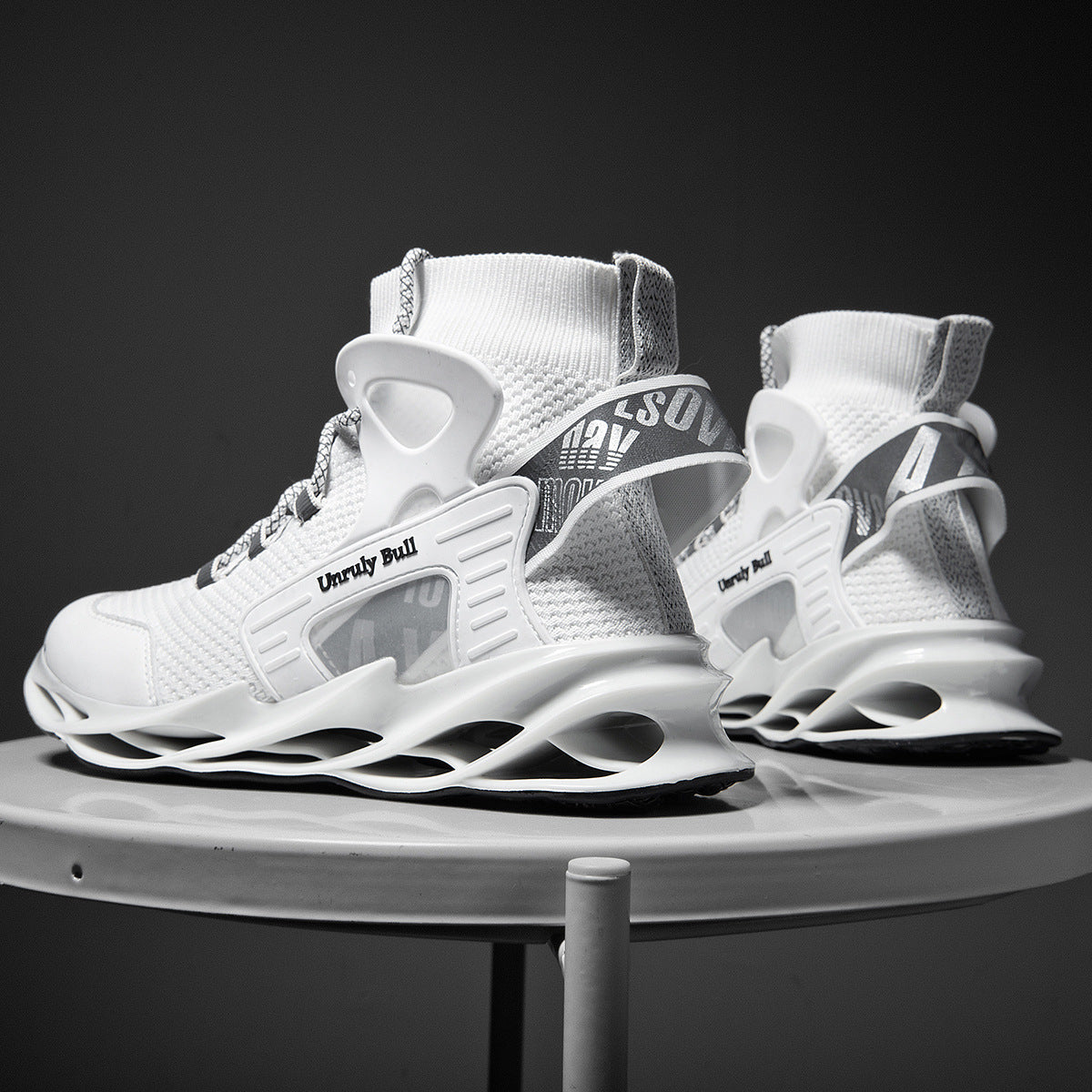 Zapatos Casuales Para Hombre,  Zapatillas De Lujo De Entrenamiento, Mocasines A La Moda De Carrera, Blancas, Para Correr