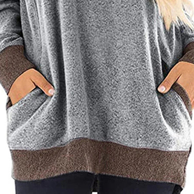 Street Hipster Holgada Solapa Europea Y Americana Parejas De Cobertura Suéter De Color Sólido