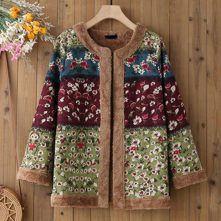 Ropa De Protección Solar Larga De Algodón Retro Estilo Nacional De Un Solo Pecho