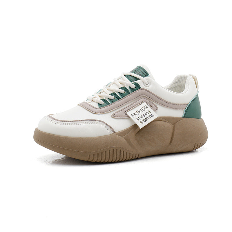 [W-Zapato] Zapatos De Suela Gruesa En Primavera Y Zapatos Deportivos Casuales