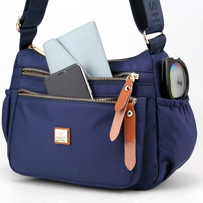 [W-Bolso] Mochila De Un Solo Hombro Con Capacidad De Tramo Oblicuo Y Varias Capas