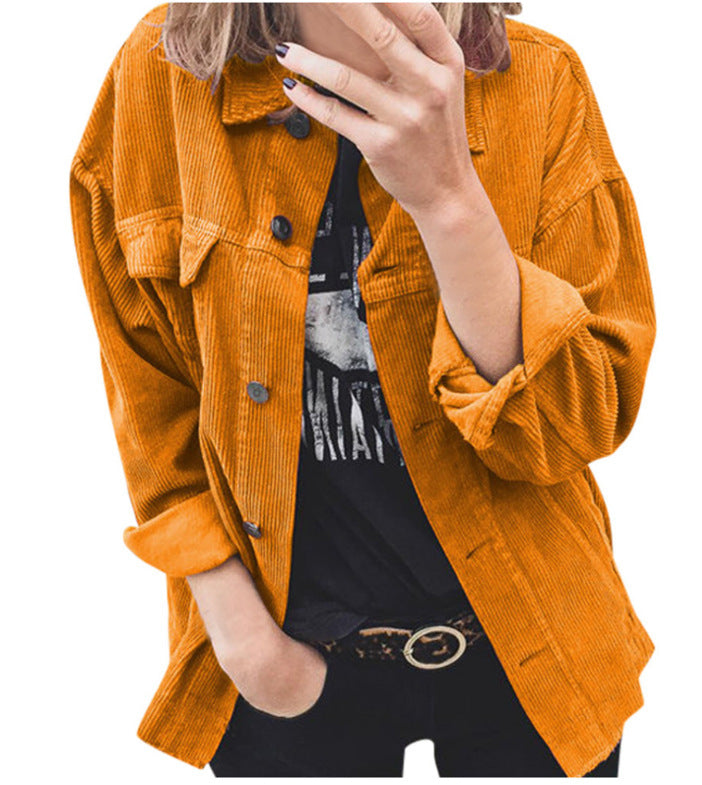 Cárdigan De Pana Con Botones Y Camisa Acolchada Con Solapa