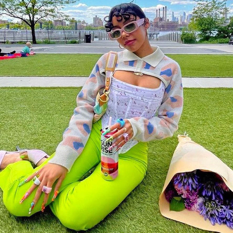 Chaleco De Lana Estampado Chaleco