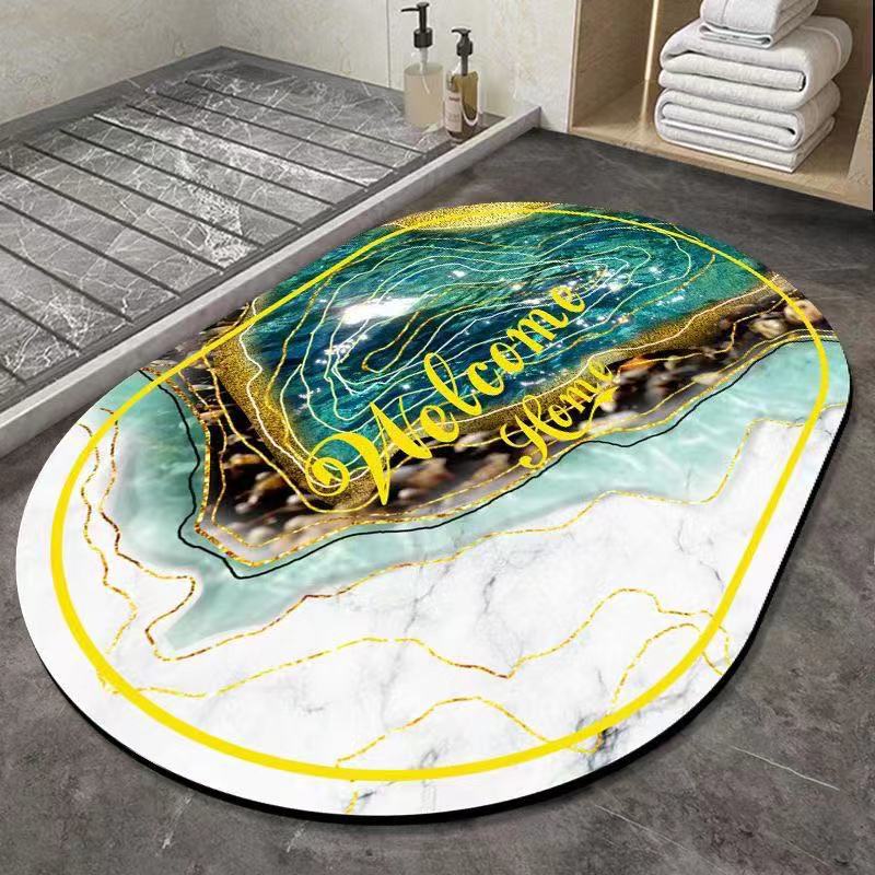Nuevo Estilo Alfombra De Barro De Diatomeas Inodoro Baño Cocina Puerta Estera De La Puerta Estera Absorbente De Secado Rápido